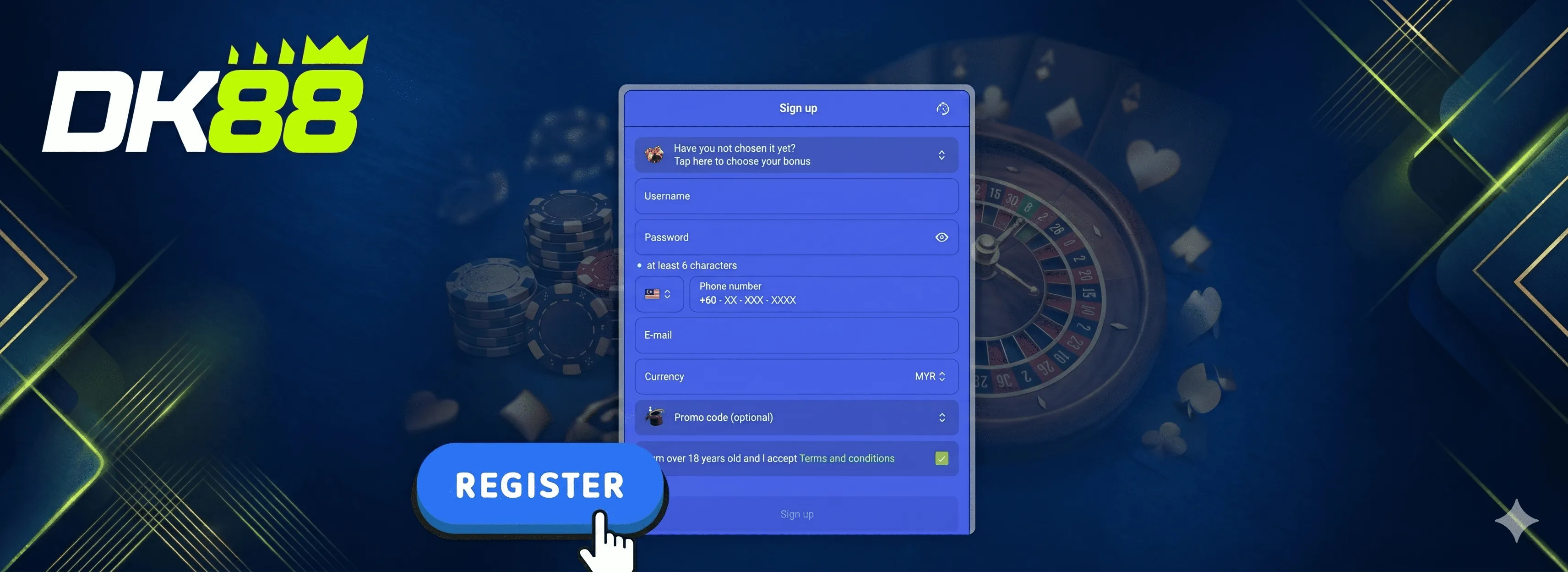 DashKing88 register casino online